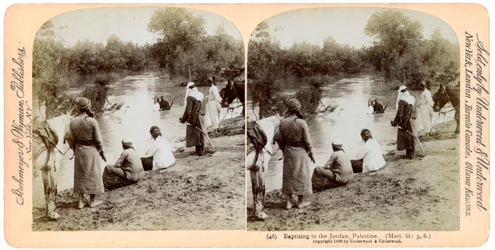 Baptême dans le Jourdain, Palestine