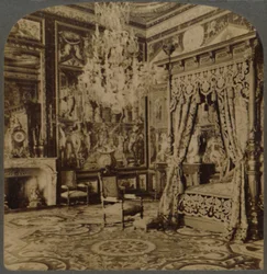 Chambre de Catherine de Médicis, Palais de Fontainebleau, France, 1901