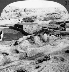 Fabrication de briques, Égypte, 1905