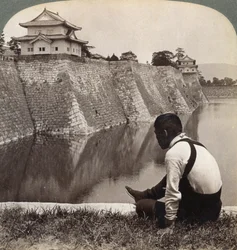 Château féodal des fiers Shoguns, Osaka, Japon, 1904