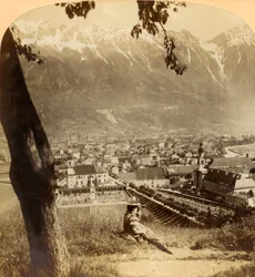 Innsbruck pittoresque, la capitale du Tyrol, Autriche..., 1898