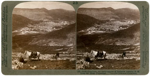 Sichem, sud-ouest du mont Ebal, Palestine, années 1900