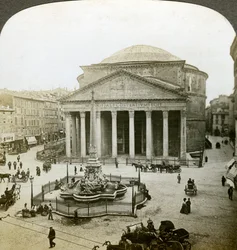 Le Panthéon et la Piazza della Rotunda, Rome, Italie