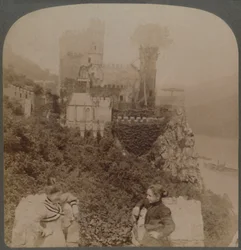 Le Rheinstein, le plus pittoresque des châteaux rhénans - N. du mur S. du bastion, Allemagne, 1902
