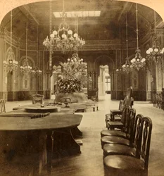 Le célèbre Salon de la Roulette, Casino, Monte Carlo, Monaco, 1897