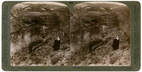 La gorge du ruisseau Cherith et le couvent d