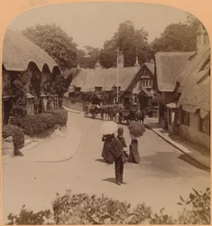 Les Maisons pittoresques de Shanklin, Île de Wight, Angleterre