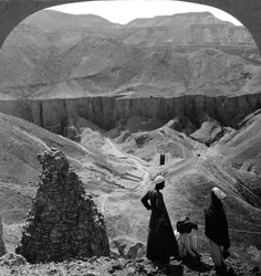 Vallée des rois, tombes à Thèbes, Égypte, 1905