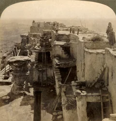 Wolpi...un chef pueblo de la mystérieuse race Moki Cliff Dwellers, Arizona, États-Unis, 1901