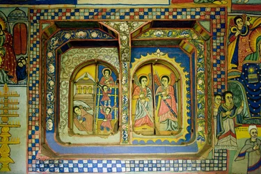 Église Debre Sina Maryam, Gorgora, Lac Tana, Éthiopie, Afrique
