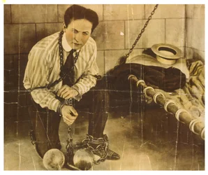 Harry Houdini c.1898 (photo sépia)