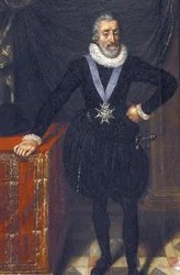 Indre & Loire N* 213 - Château de Plessis-les-Tours - Portrait de Henri IV - École française du 17ème siècle