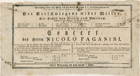 Niccolo Paganini - affiche