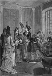 1685-1686 : Nouveaux catholiques. Gravure du XIXe siècle. Dans « Histoire de France » par Jules Michelet