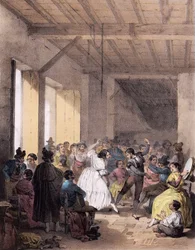 Bal bohémien du 19ème siècle - Danse des gitans au 19ème siècle