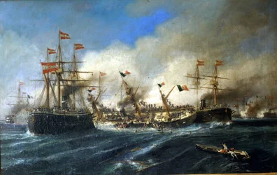 20/07/1866 : Bataille de Lissa au large de la Dalmatie : les Autrichiens détruisent la flotte italienne.