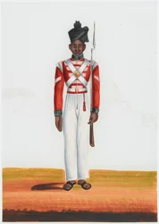 Havildar du 2ème Bataillon Martin, Armée de Madras