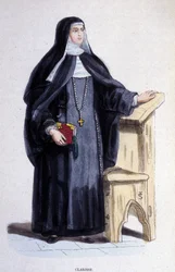 Une Clarisse, religieuse de l