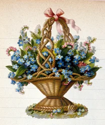 Un panier de fleurs