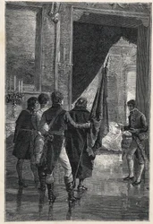 Une délégation de Carbonari, la société secrète nationaliste, est présentée à Ferdinand Ier des Deux-Siciles (auparavant Ferdinand IV de Naples), 1820