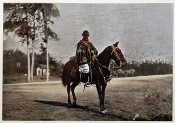 Un gaucho à Rio Grande do Sul (Brésil), fin du 19e siècle