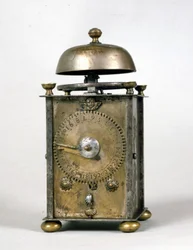 Réveil monastique feuillu du début du 16ème siècle, utilisé dans les couvents, il indiquait les heures de prière.