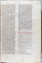 Page de la Bible du XIe siècle avec l