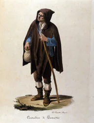 Un paysan de la région de Camastra en Sicile