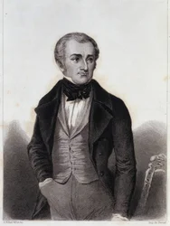 Adolphe Thiers (1797-1877) - gravure dans "Histoire de la vie politique et privée de Louis Philippe"
