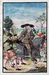 Albert de Brandebourg (Albrecht von Brandenburg-Ansbach) (1490-1568) - Albert, Duc de Prusse (De: Kriegsordnung) - Anonyme - 1555