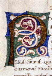 Alphabet : lettre P miniaturée