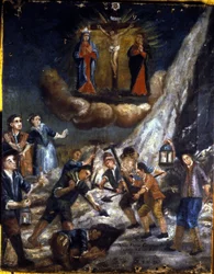 Une avalanche dans les montagnes