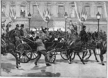 Assassinat du président de la République Sadi Carnot (1837-1894) par l