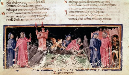 Dante et Virgile sur la rive du Styx (chant 3 de l