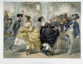 Bal à la Closerie des Lilas, vers 1860
