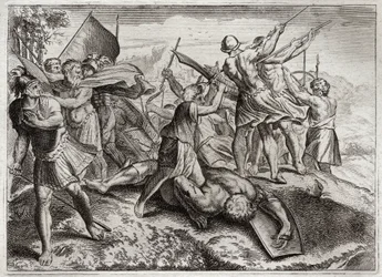 Bible de Royaumont, Ancien Testament : Jonathas Pontife. Jonathas (Jonathan) succède à son frère Judas Maccabée à la tête de la révolte contre les Séleucides. Il remporte plusieurs victoires. Diodote Tryphon finit par le surprendre par trahison et le tuer.