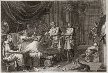 Bible de Royaumont, Ancien Testament : Judas Maccabée. Judas Maccabée succède à son père Matathias dans la conduite de l