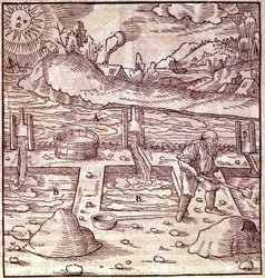 Récolte de bitume. Georg Bauer Agricola, livre 