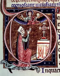 Blanche de Castille reine de France (1188-1252) en prière