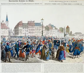 Capitulation de Strasbourg et départ de la garnison française, 28 septembre 1870