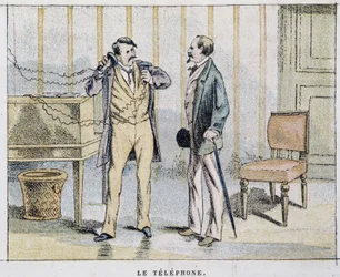 Image caricaturale sur le téléphone