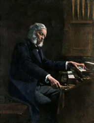 César Franck (1822-1890) jouant de l
