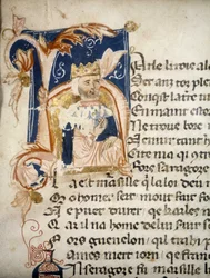 Charlemagne - enluminure, codex