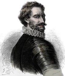 Charles III, Duc de Bourbon - Charles III de Bourbon - Charles de Montpensier (1490-1527), Duc de Bourbon et Connétable de France. Gravure du 19ème siècle