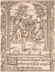 Charles Quint recevant l