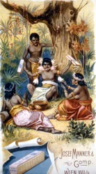 Publicité pour le chocolat « Josef Manner & Gomp, Vienne ».