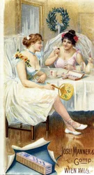 Publicité pour le chocolat "Josef Manner & Gomp, Vienne"