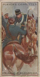 Carte à cigarettes : Le soldat Parkes à Balaclava (1854)