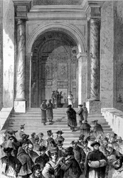 Conclave dans lequel le pape Léon XIII a été élu. 1878.