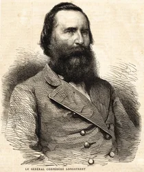 Général confédéré James Longstreet (1821 - 1904).